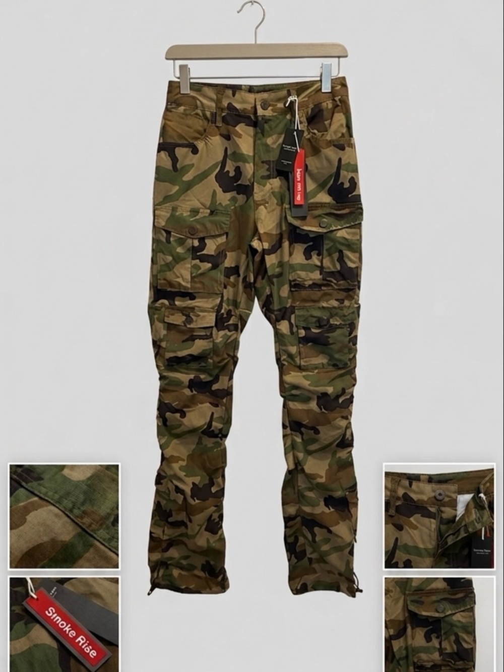 Smoke Rise *Red* NOVA Women's Camouflage Cargo Pants NWT Size M